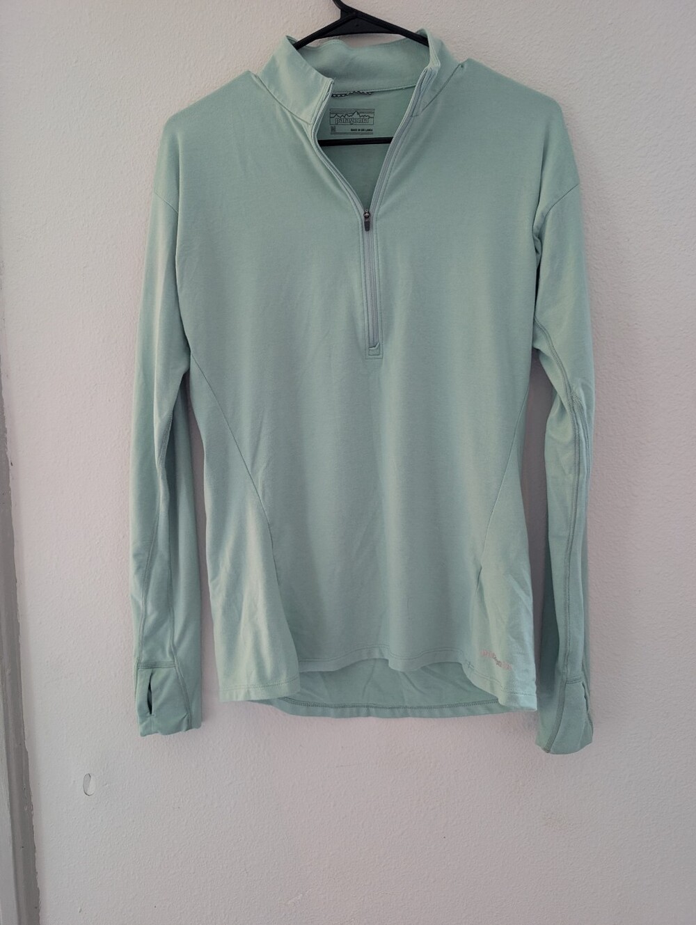 Patagonia Mint Green Women's Long-Sleeve Quarter-Zip - Picture 1 of 6
